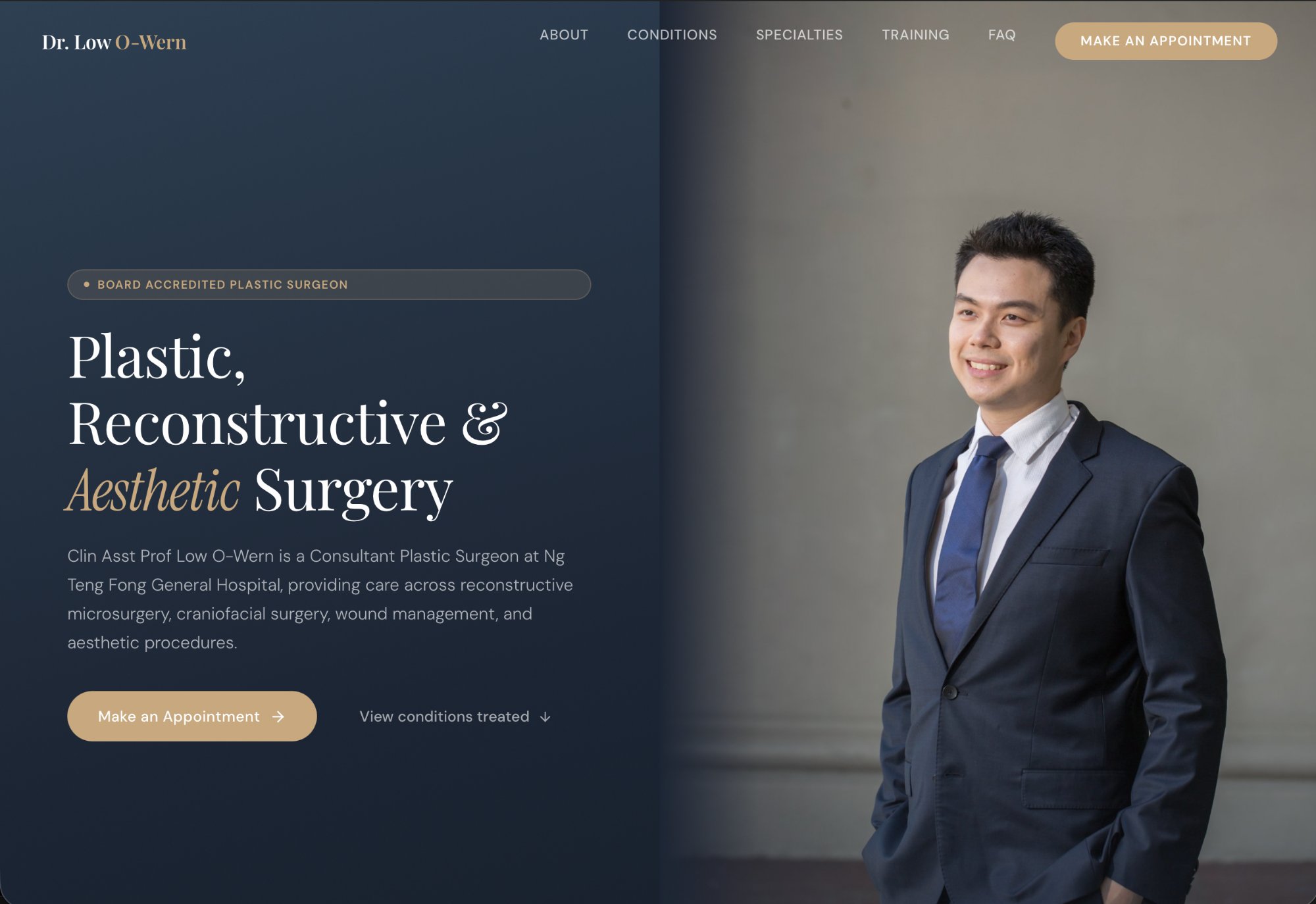 Dr Low O-Wern plastic surgery website Singapore